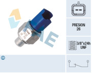 18129 Snímač, tlak oleje FAE