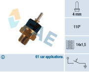 35780 FAE teplotný spínač kontrolky teploty chladenia 35780 FAE