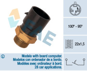 36180 FAE teplotný spínač ventilátora chladenia 36180 FAE