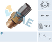 36712 FAE teplotný spínač ventilátora chladenia 36712 FAE