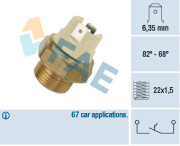 37050 FAE teplotný spínač ventilátora chladenia 37050 FAE