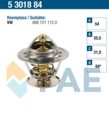 5301884 Termostat, chladivo FAE