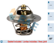 5323988 Termostat, chladivo FAE