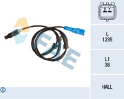78233 FAE snímač počtu otáčok kolesa 78233 FAE