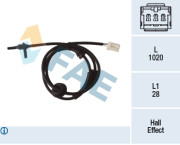 78393 FAE snímač počtu otáčok kolesa 78393 FAE