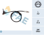 78413 FAE snímač počtu otáčok kolesa 78413 FAE