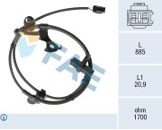 78580 FAE snímač počtu otáčok kolesa 78580 FAE