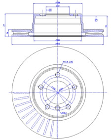 142.1066 Brzdový kotouč CAR