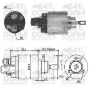 46004 Elektromagnetický spínač, startér MEAT & DORIA