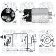 46014 Elektromagnetický spínač, startér MEAT & DORIA