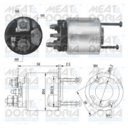 46016 Elektromagnetický spínač, startér MEAT & DORIA