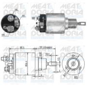 46019 Elektromagnetický spínač, startér MEAT & DORIA