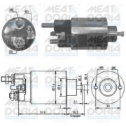 46029 Elektromagnetický spínač, startér MEAT & DORIA