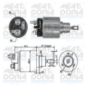 46030 MEAT & DORIA elektromagnetický spínač pre żtartér 46030 MEAT & DORIA