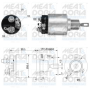 46031 Elektromagnetický spínač, startér MEAT & DORIA