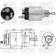 46033 MEAT & DORIA elektromagnetický spínač pre żtartér 46033 MEAT & DORIA