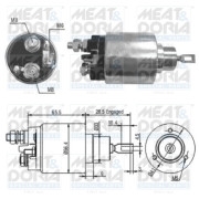 46035 Elektromagnetický spínač, startér MEAT & DORIA