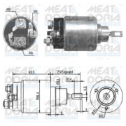 46042 Elektromagnetický spínač, startér MEAT & DORIA