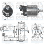 46052 Elektromagnetický spínač, startér MEAT & DORIA