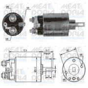 46055 Elektromagnetický spínač, startér MEAT & DORIA