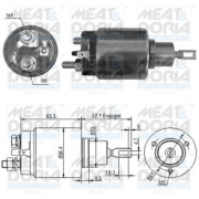 46067 MEAT & DORIA elektromagnetický spínač pre żtartér 46067 MEAT & DORIA