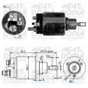 46068 Elektromagnetický spínač, startér MEAT & DORIA