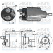 46069 Elektromagnetický spínač, startér MEAT & DORIA