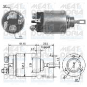 46071 MEAT & DORIA elektromagnetický spínač pre żtartér 46071 MEAT & DORIA