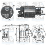 46076 MEAT & DORIA elektromagnetický spínač pre żtartér 46076 MEAT & DORIA