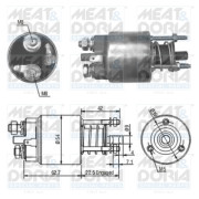 46081 MEAT & DORIA elektromagnetický spínač pre żtartér 46081 MEAT & DORIA