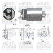 46082 Elektromagnetický spínač, startér MEAT & DORIA