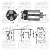 46093 Elektromagnetický spínač, startér MEAT & DORIA