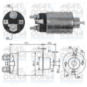 46095 Elektromagnetický spínač, startér MEAT & DORIA