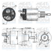 46108 Elektromagnetický spínač, startér MEAT & DORIA