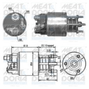 46110 MEAT & DORIA elektromagnetický spínač pre żtartér 46110 MEAT & DORIA