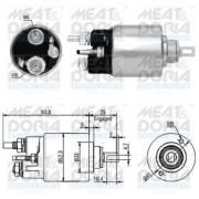 46118 Elektromagnetický spínač, startér MEAT & DORIA