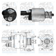 46126 Elektromagnetický spínač, startér MEAT & DORIA