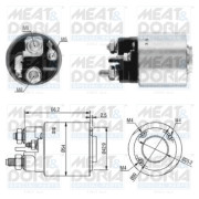 46131 Elektromagnetický spínač, startér MEAT & DORIA