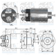 46141 Elektromagnetický spínač, startér MEAT & DORIA