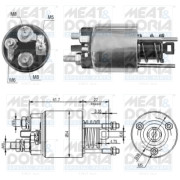 46145 MEAT & DORIA elektromagnetický spínač pre żtartér 46145 MEAT & DORIA