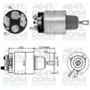 46146 Elektromagnetický spínač, startér MEAT & DORIA