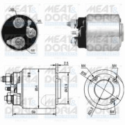 46148 Elektromagnetický spínač, startér MEAT & DORIA