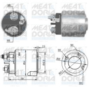 46160 Elektromagnetický spínač, startér MEAT & DORIA