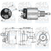 46164 Elektromagnetický spínač, startér MEAT & DORIA