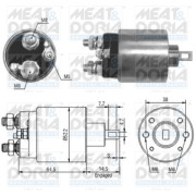 46166 Elektromagnetický spínač, startér MEAT & DORIA