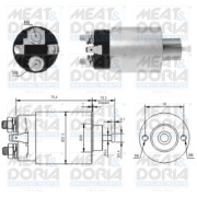 46167 Elektromagnetický spínač, startér MEAT & DORIA