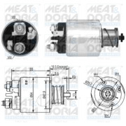 46168 Elektromagnetický spínač, startér MEAT & DORIA