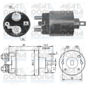 46174 Elektromagnetický spínač, startér MEAT & DORIA