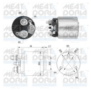 46212 MEAT & DORIA elektromagnetický spínač pre żtartér 46212 MEAT & DORIA
