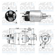 46264 Elektromagnetický spínač, startér MEAT & DORIA